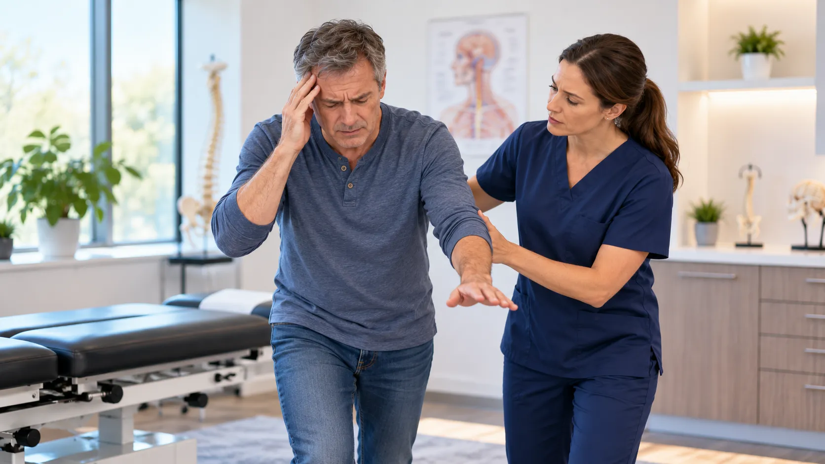 Photo: vertigo treatment at Wang Family Chiropractic