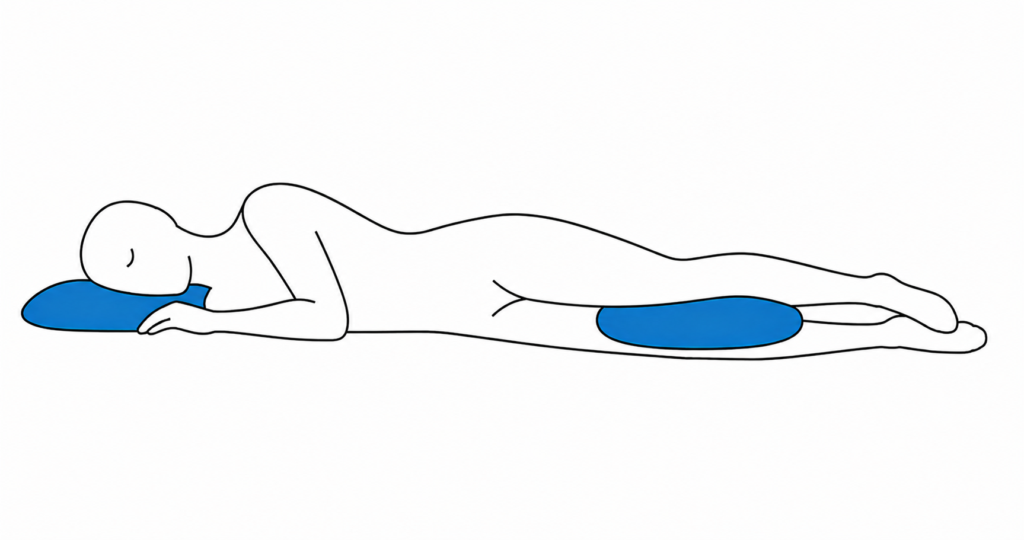 Sleep on the Side, with a pillow between the knees.